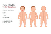Baby Fashion Croquis Bundle, a Person Illustration by Shorena Fashion Draws (Thumbnail 5 of 11)