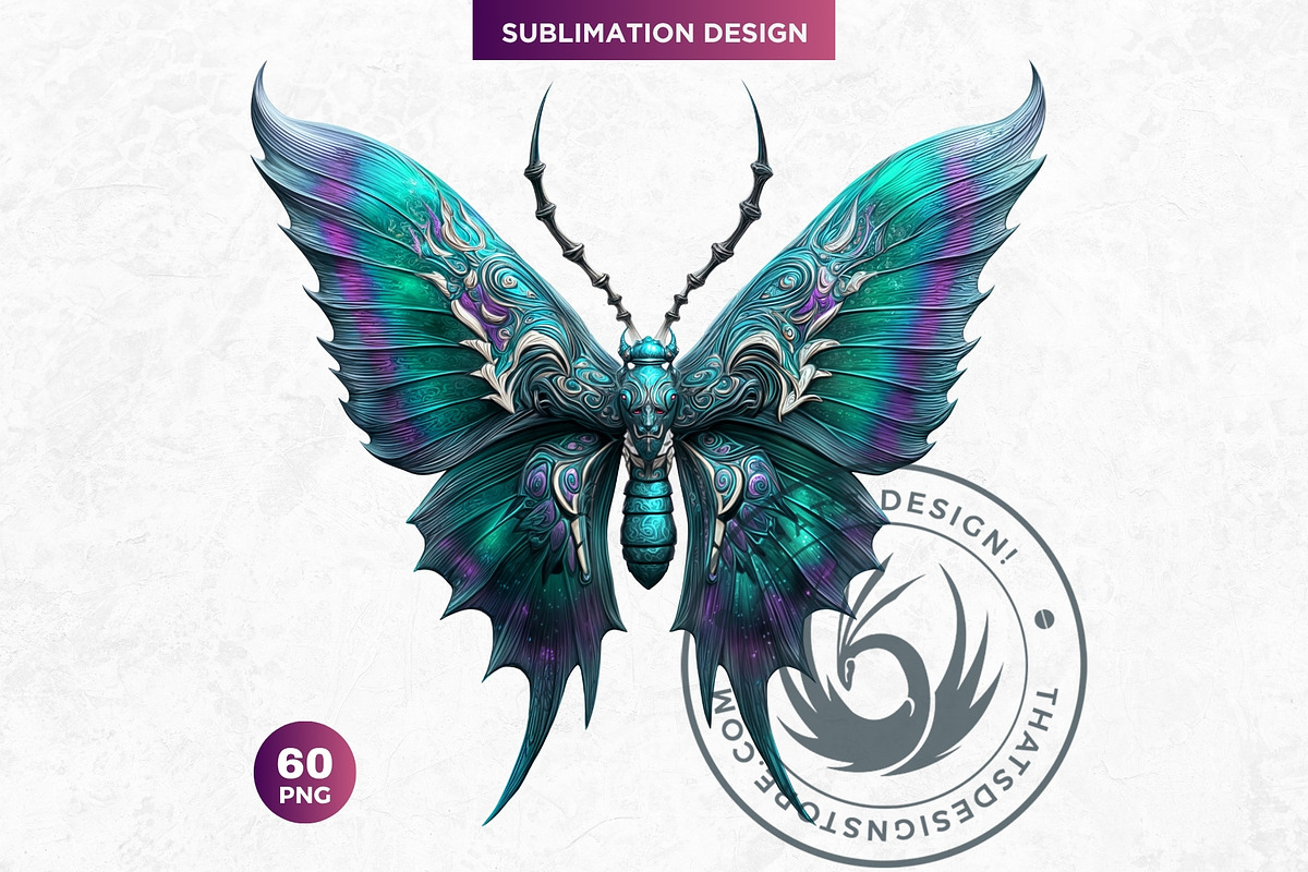 Fantasy Elemental Butterfly Cliparts, an Animal Illustration by ThatsDesignArt (Photo 10 of 10)
