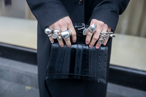 Street Style Detail: Hands Adorned, a Person Photo by Imaginarium