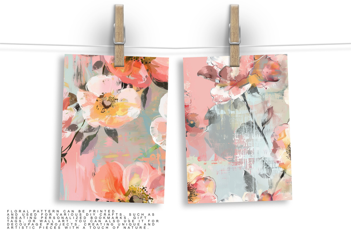 Abstract Flowers Seamless Patterns, a Pattern Graphic by Patishop Art