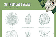 Tropical Stamp Brushes for Procreate, a Brush Add-On by Riveros Illustration (Thumbnail 3 of 14)