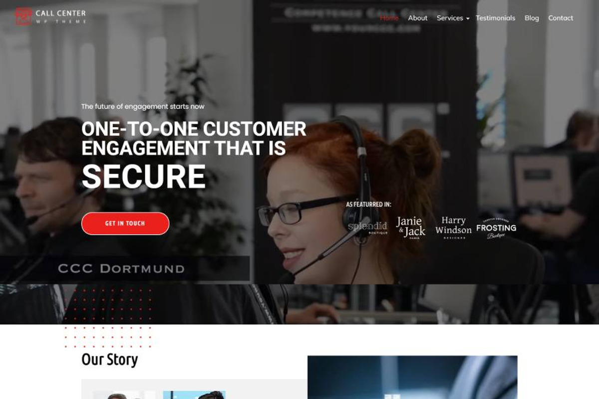 Call Center WordPress Theme preview 7