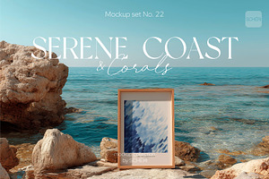 SERENE COAST | Frame mockup set