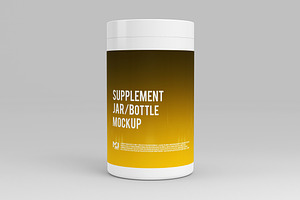 Supplement Jar / Bottle Mock-Up 3