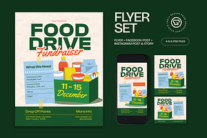 Food Donation Flyer, a Flyer Template by graphicook