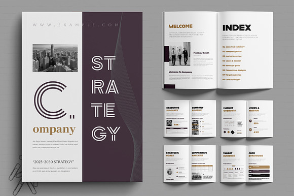 Company Strategy Template Design preview 7