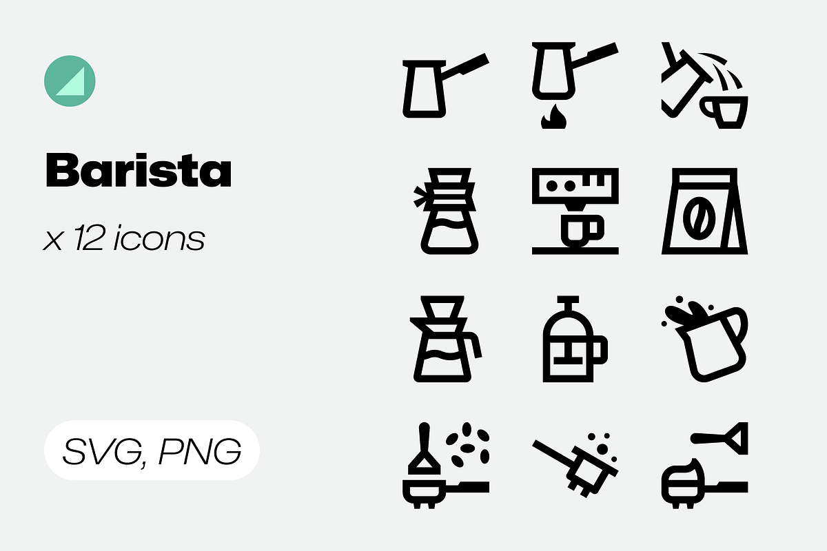 Basicons / Drinks / Barista Icons, an Outline Icon by Danil Polshin