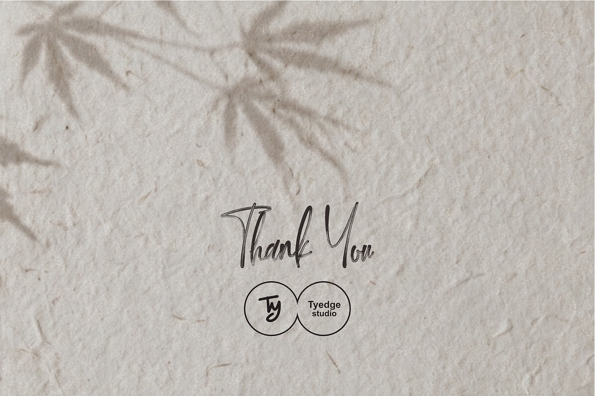Reumantic Blush, a Handwritten Font by Tyedge Studio (Photo 6 of 6)