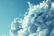 90 Clouds animals against a blue sky, an Animal Illustration by Handmadefont (Thumbnail 48 of 64)