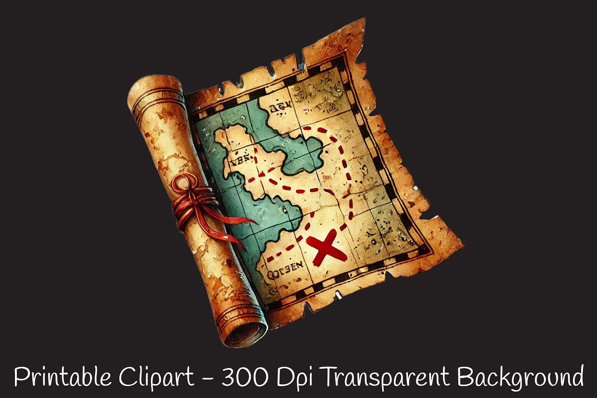 Old Maps Designs Clipart, an Illustration by RobertsArt (Photo 2 of 4)