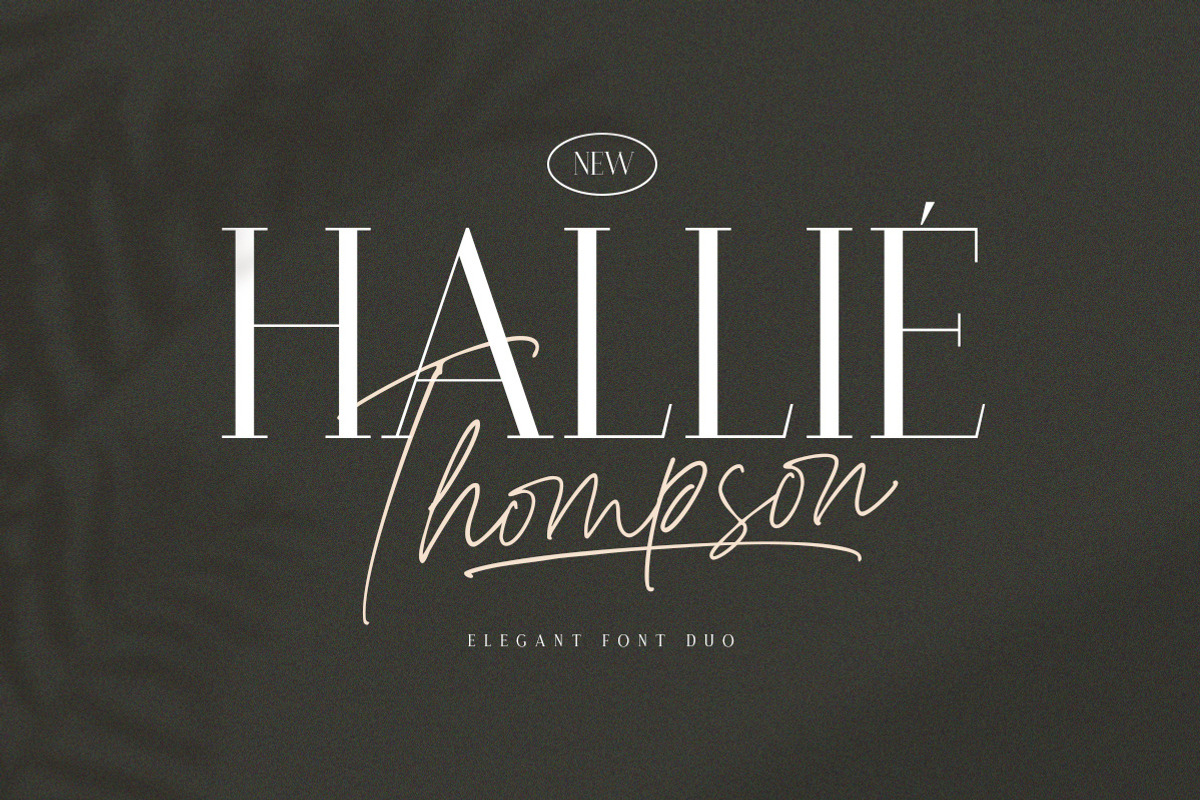 Hallie Thompson - Elegant Font Duo, a Font by Letterhend Studio (Photo 1 of 10)