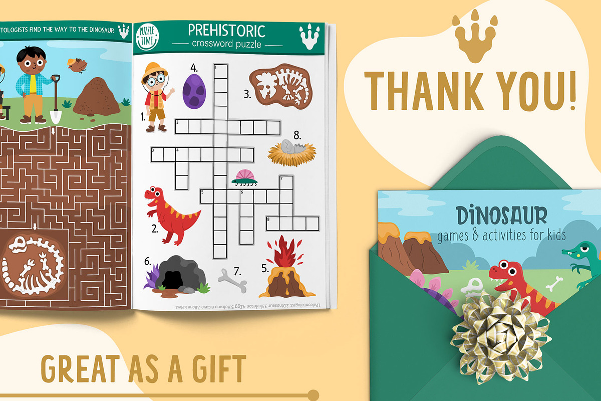 Dinosaur games and activities, an Education Illustration by Lexi Claus (Photo 15 of 15)