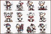 Funny Christmas Goose PNG Clipart, an Illustration by Sublimation Artist (Thumbnail 3 of 6)