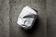 Crushed Can Mockups, a Cups & Container Mockup by Luuqas Design (Thumbnail 2 of 3)