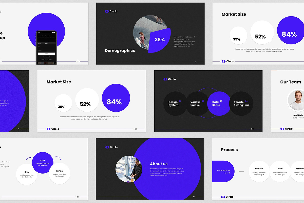 Circlo- Animated Keynote Template, a Presentation Template by MNML Agency (Photo 5 of 62)