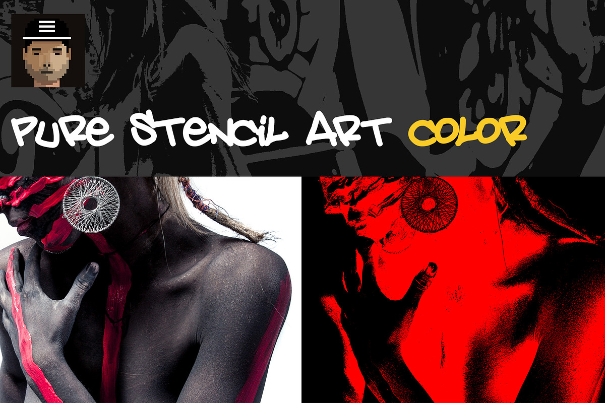 Pure Stencil Art Vol.2 - Color, an Action Add-On by IngeniousArtist (Photo 1 of 3)