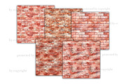 Red Brick Wall Papers, a Pattern Graphic by GlamArtZhanna (Thumbnail 4 of 4)