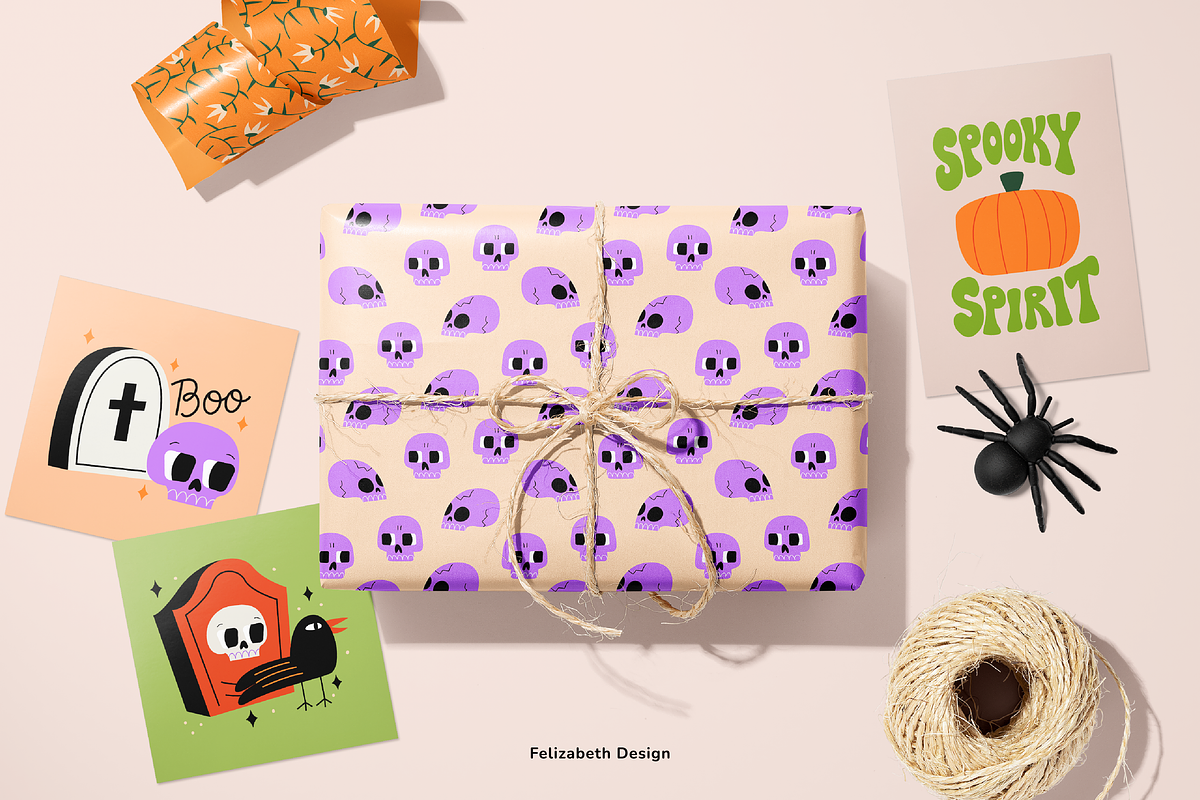 Halloween Illustrations & Patterns, a Seasonal Illustration by Felizabeth Design (Photo 10 of 12)