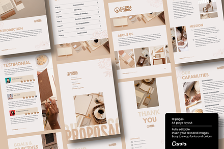 Floral Cream Business Proposal