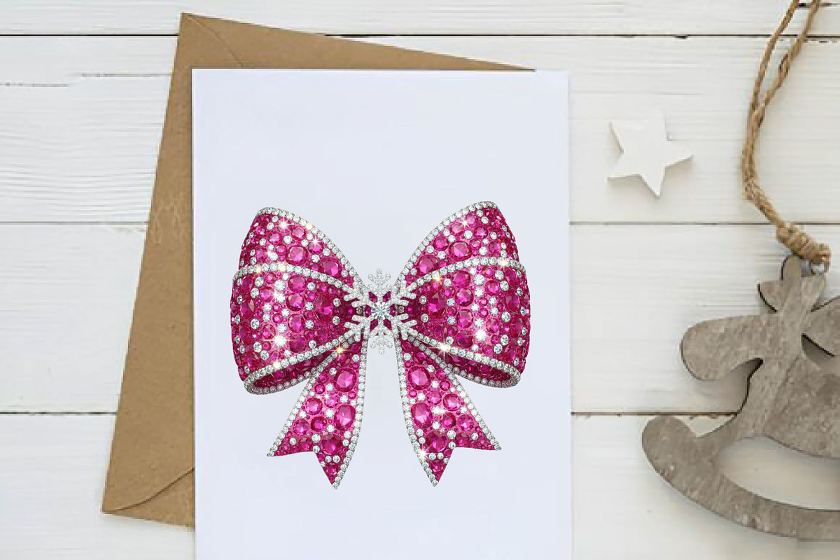 Sparkling Diamond Christmas Bow Png, an Illustration by Dream Creation (Photo 2 of 5)