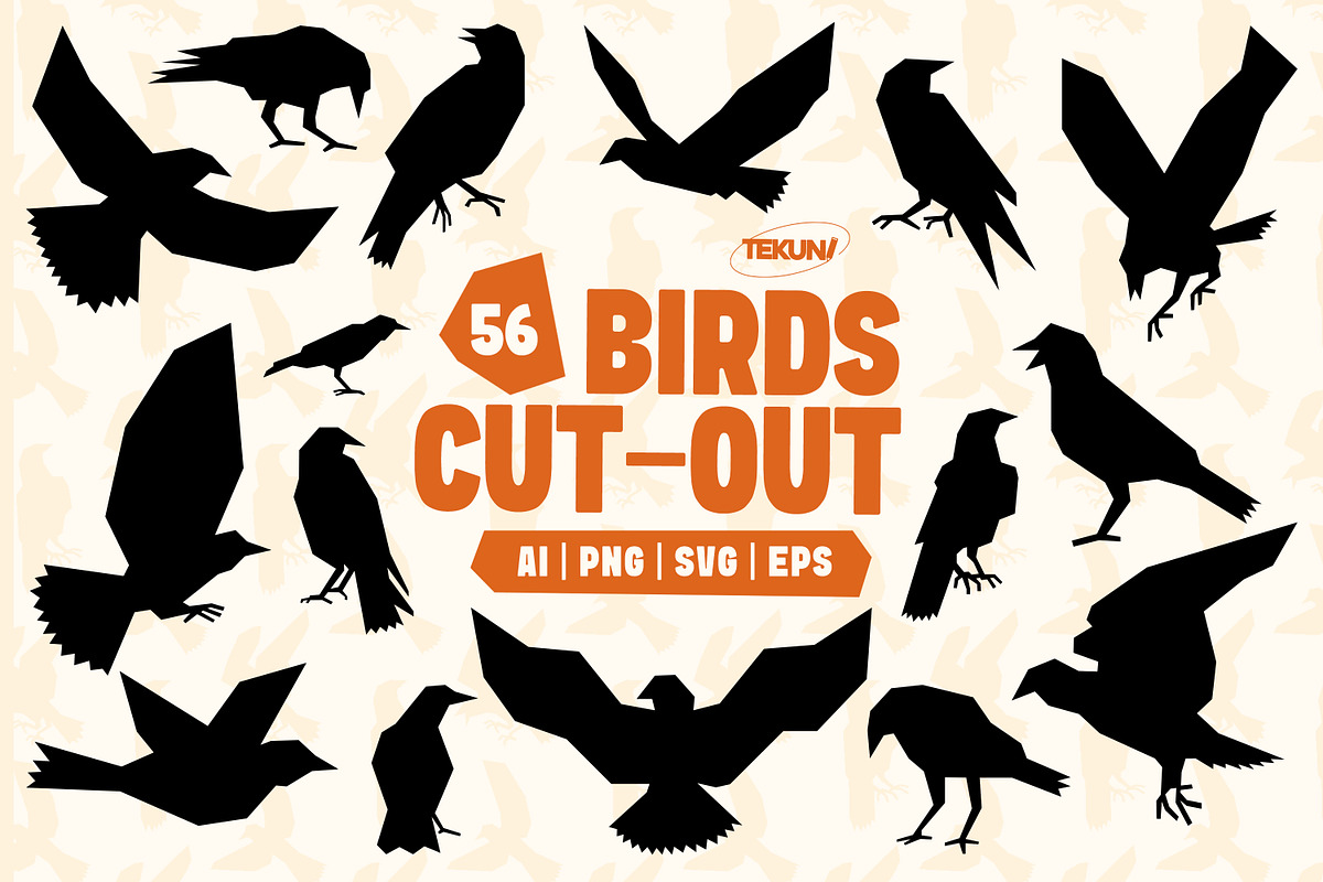 Bird Silhouette SVG Bundle, an Animal Illustration by Tekuni (Photo 1 of 11)