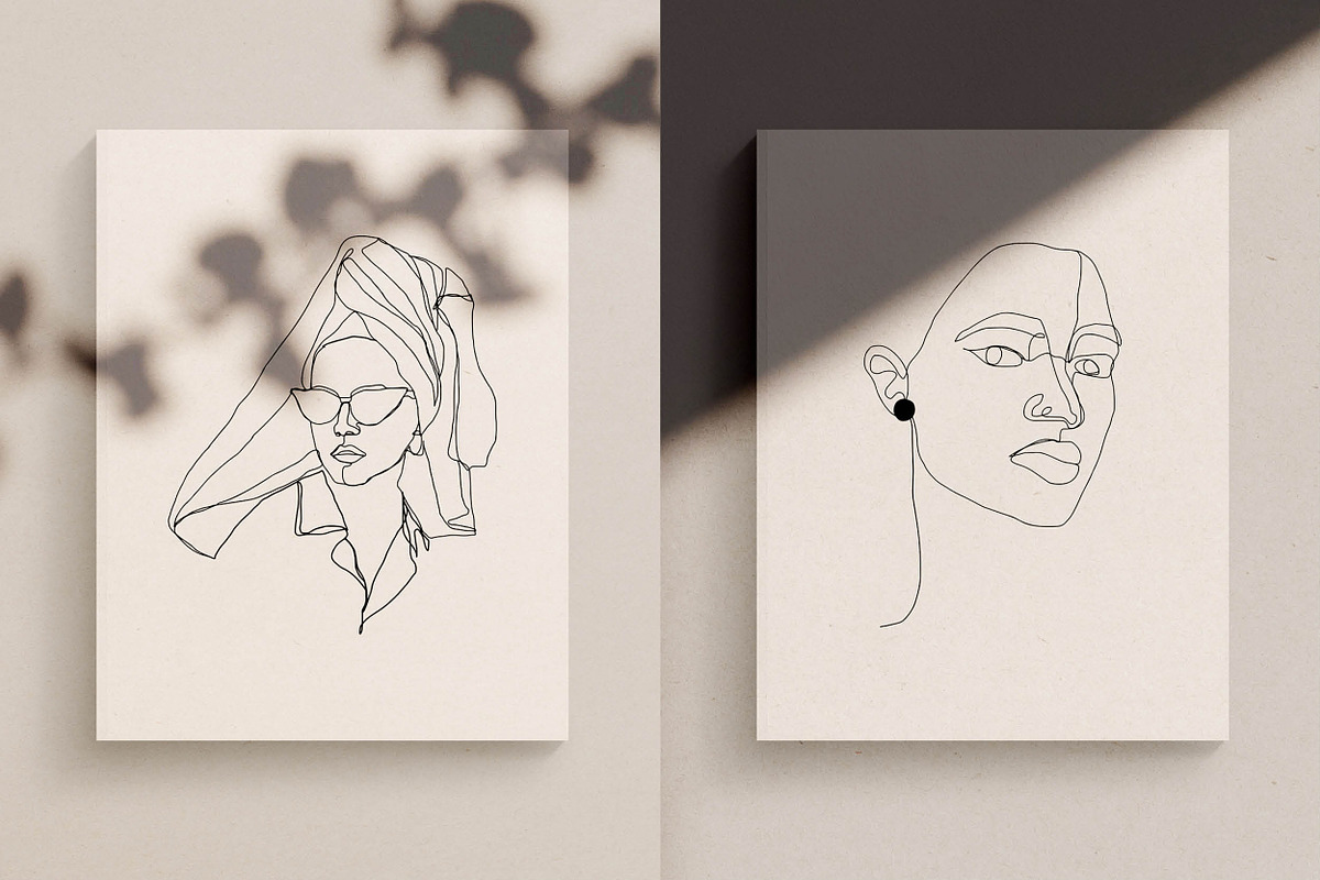 Faces Line Drawings, an Illustration by Whimsy Works (Photo 4 of 4)