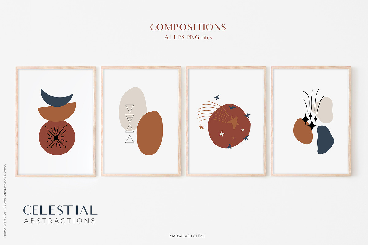 Celestial Abstract Set, Zodiac Stars, a Decorative Illustration by Kaya Fonts (Photo 4 of 11)