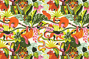 WILD JUNGLE, a Pattern Graphic by PenguinHouse (Thumbnail 8 of 9)
