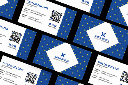 Modern Geometric Business Card, a Card Template by iDoodle Studio