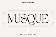 Musque – Unique Elegant Display Font, a Serif Font by Studio Aurora (Thumbnail 1 of 12)
