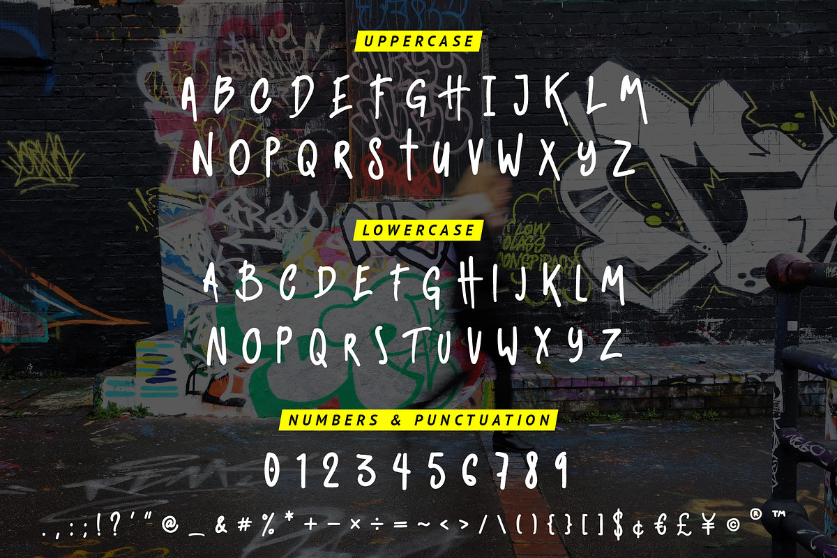 Marker Tag urban graffiti font, a Blackletter Font by doffdog (Photo 2 of 5)