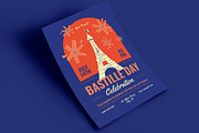 Blue Modern Bastille Day Flyer, a Flyer Template by VectorVactory (Thumbnail 3 of 3)