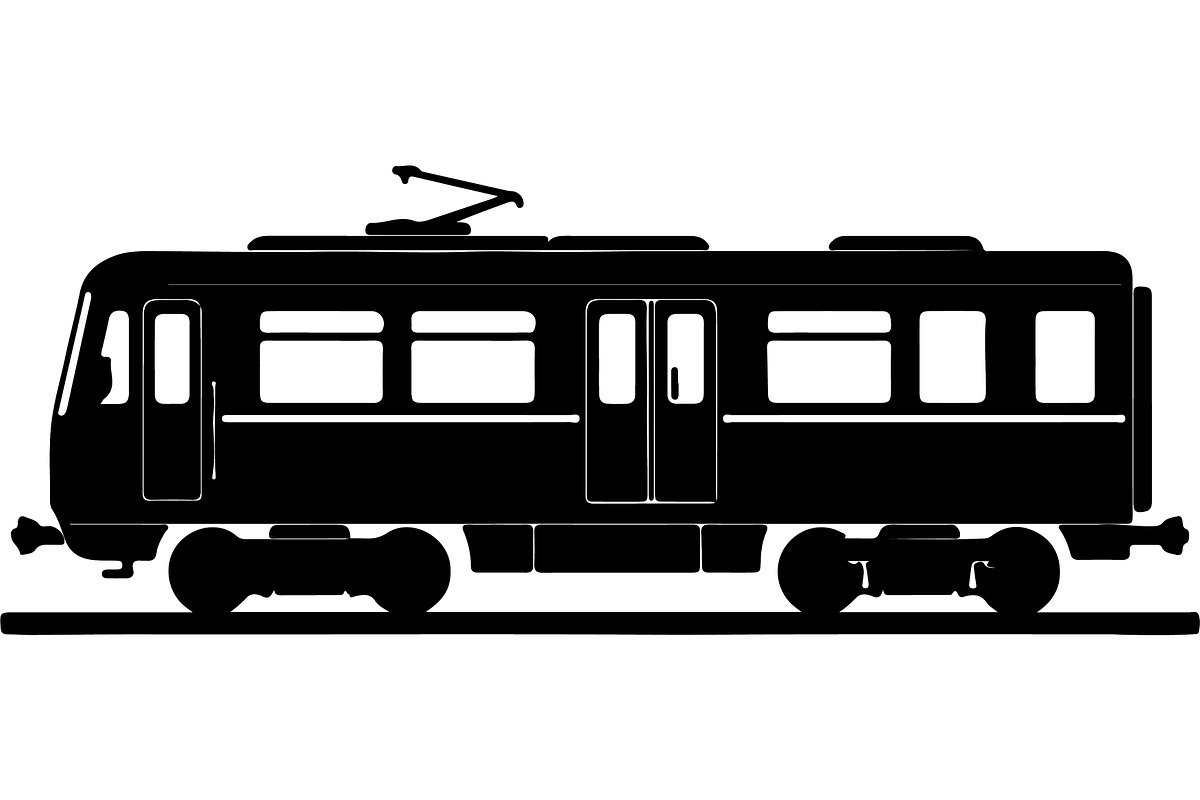 Train and subway silhouette, a Transportation Illustration by abu67222 (Photo 4 of 13)