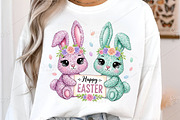 Cute Easter Bunny PNG, an Illustration by Canvas Craft (Thumbnail 3 of 6)