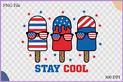 Stay Cool Patriotic Summer Clipart, a Food Illustration by Gfx Expert Team (Thumbnail 2 of 3)