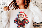 Patchwork Christmas Clipart, an Illustration by SinaCreation (Thumbnail 9 of 11)
