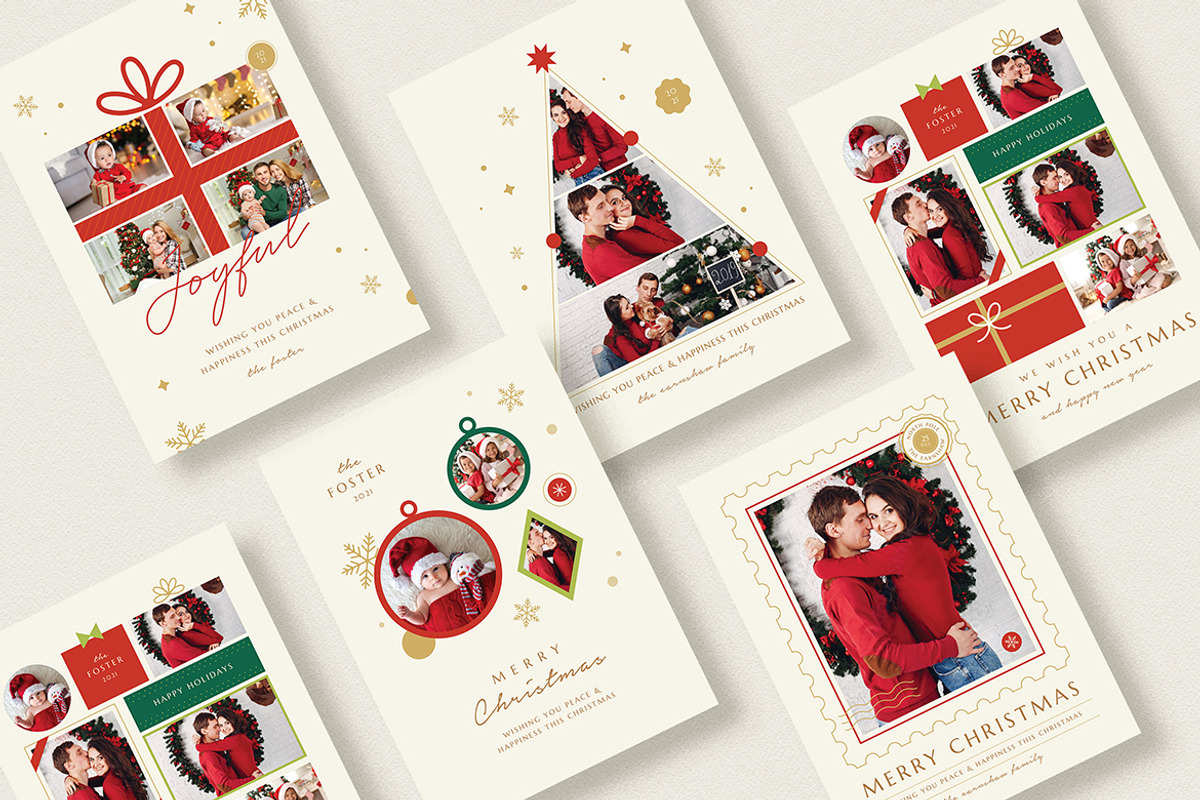 Joyful Christmas Photo Card, a Card Template by Vynetta (Photo 4 of 4)