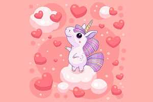 Cute Unicorns Set