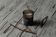 Amber Glass Candle Mockup Kit, a Merchandise Mockup by pmvch (Thumbnail 10 of 27)