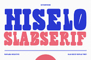 Hiselo Slab Serif Display Font, a Slab Serif Font by Maulana Creative (Thumbnail 1 of 8)
