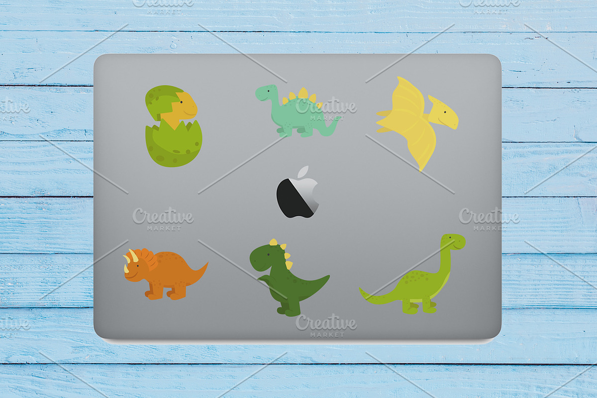 Laptop mockup bundle for Stickers, a Technology Photo by VetalStock (Photo 5 of 6)