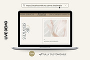 AMALIA Canva landing page, a Landing Page Template by Studio Suvelle (Thumbnail 3 of 8)