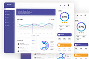 Pureple - Activity Dashboard UI Kits, an UI Kit Template by ENATIVE (Thumbnail 3 of 5)