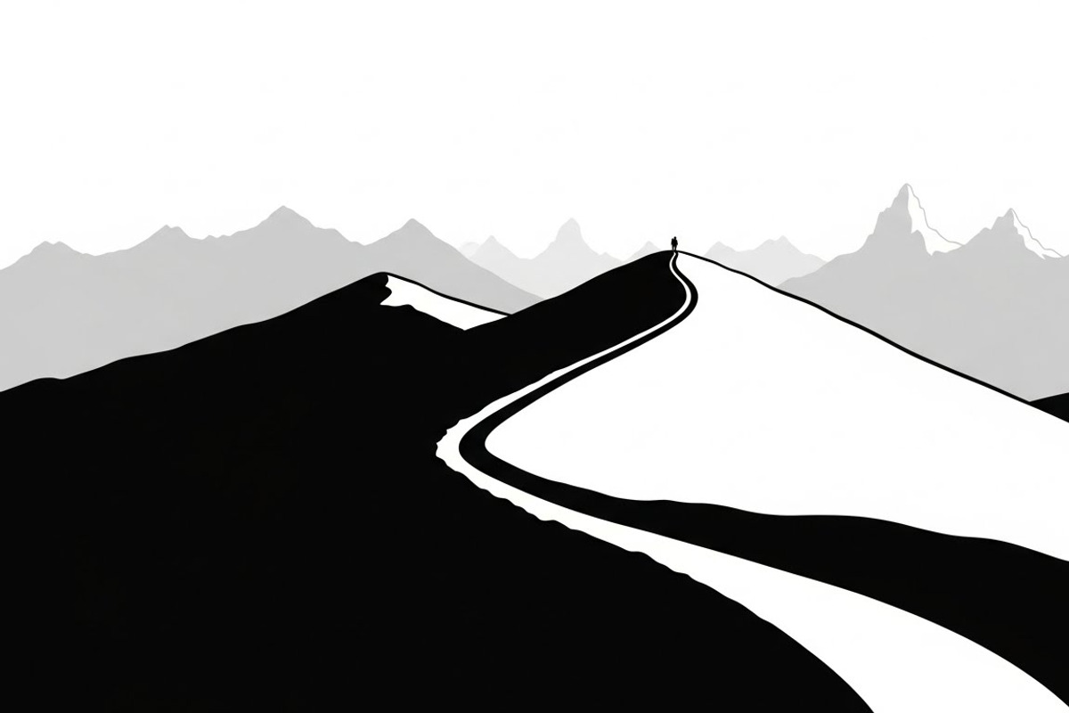 Mountain Landscape Silhouette Set, an Object Illustration by Designer_Momina (Photo 2 of 9)
