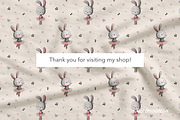 Ballet Bunny Vibes Patterns & Clipar, an Animal Illustration by GoldmoonUA (Thumbnail 5 of 5)