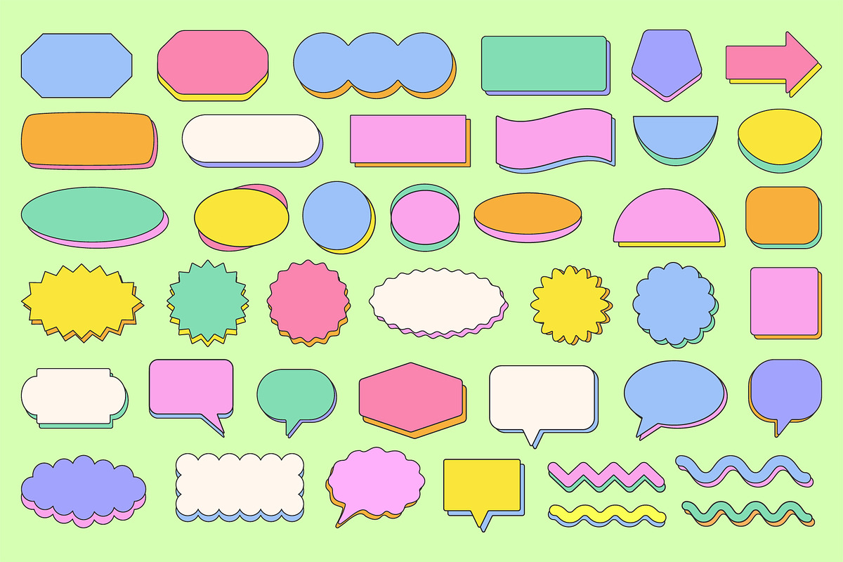 CARTOON STICKERS SET Y2K DESIGN, a Pattern Graphic by craftlove (Photo 10 of 10)