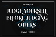 LOVANO Elegant Serif Typeface, a Serif Font by Alfinart (Thumbnail 5 of 8)