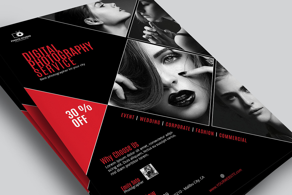 Photography Flyers / Ads Template, a Flyer Template by adekfotografia (Photo 6 of 10)
