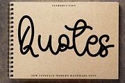 Quotes, a Handwritten Font by FreshTypeINK (Thumbnail 1 of 7)