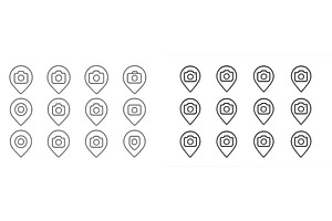 Multiple camera icons arranged in, a Technology Photo by ZinetroN
